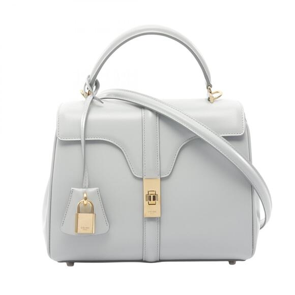 Celine Handbags - Celine Seize Handbag Leather Blue